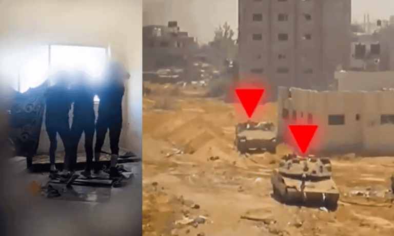 “ملحمة جباليا ومجزرة الدبابات”.. مقاتلو القسام يفتكون بجنود الاحتلال وآلياته (فيديو) "ملحمة جباليا ومجزرة الدبابات".. مقاتلو القسام يفتكون بجنود الاحتلال وآلياته
