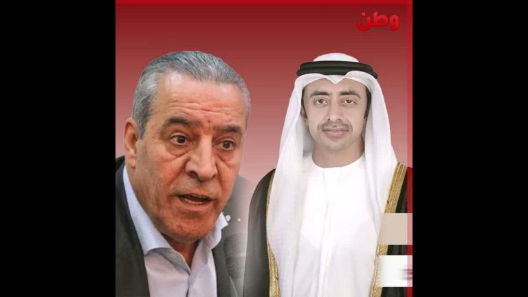 “كلهم لصوص”.. عبدالله بن زايد يهين سلطة عباس ويصرخ بوجه حسين الشيخ في الرياض عبدالله بن زايد وحسين الشيخ