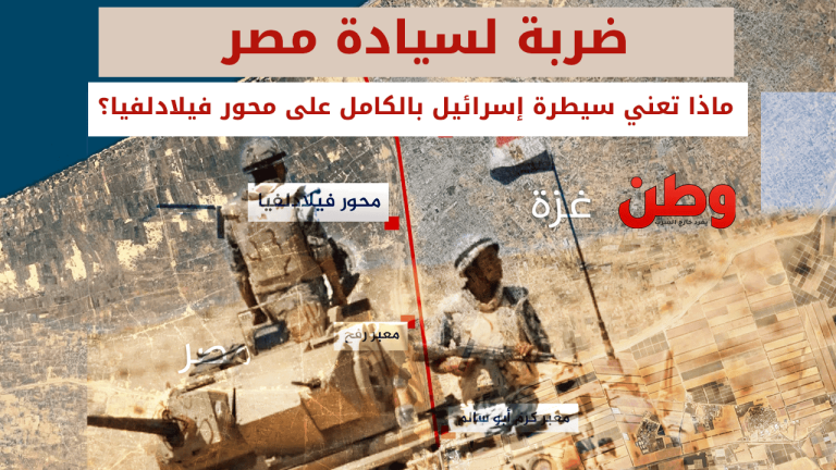 ضربة لسيادة مصر .. ماذا تعني سيطرة إسرائيل الكاملة على محور فيلادلفيا؟! السيطرة الإسرائيلية على محور فيلادلفيا