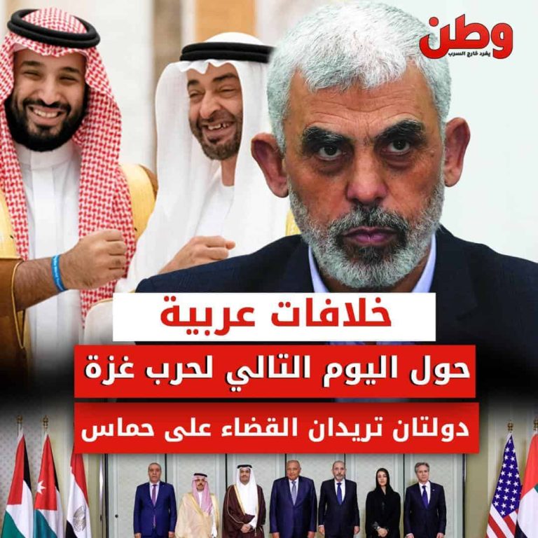 دولتان تريدان القضاء على حماس.. خلافات عربية حول اليوم التالي للحرب على غزة خلافات عربية حول مستقبل غزة