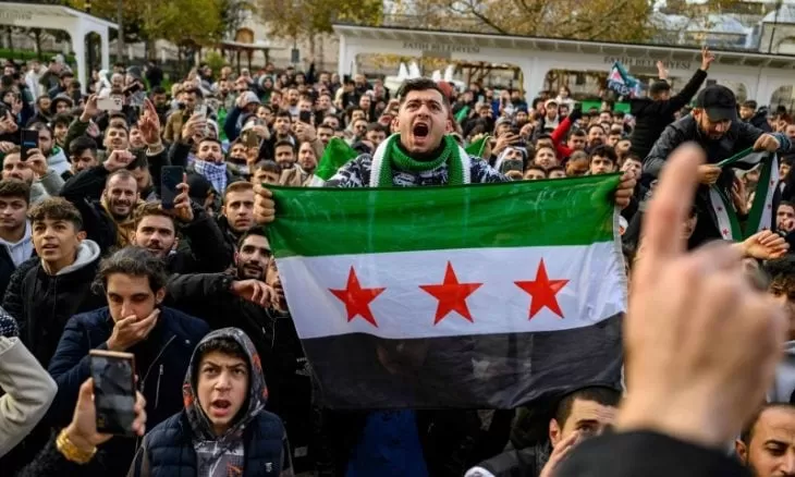 سوريون في مصر احتفلوا بالإطاحة بالرئيس بشار الأسد