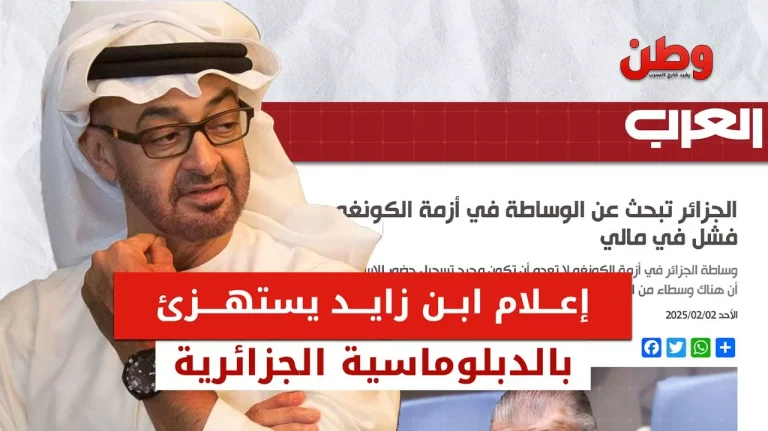 الإعلام الإماراتي يهاجم الدبلوماسية الجزائرية بسبب تحركاتها في إفريقيا الإعلام الإماراتي يهاجم الدبلوماسية الجزائرية بسبب تحركاتها في إفريقيا